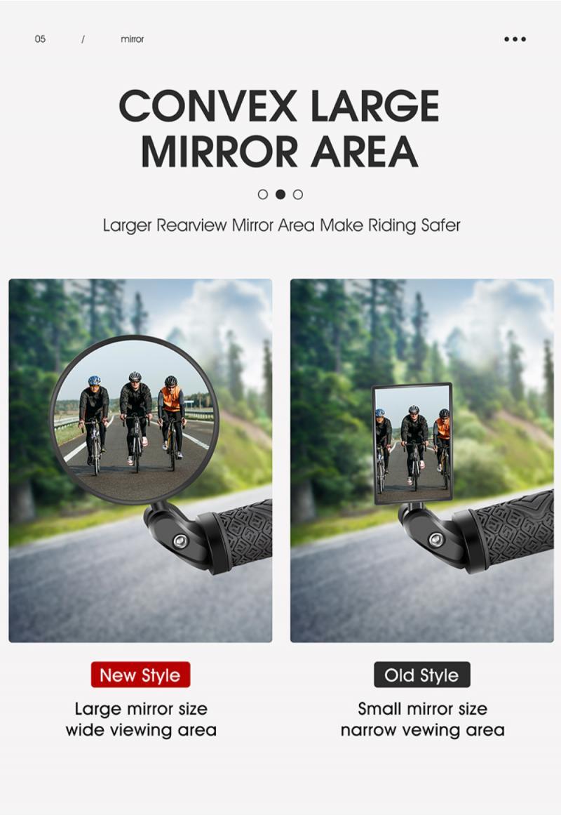 Circular Bar End Mirrors for bicycles
