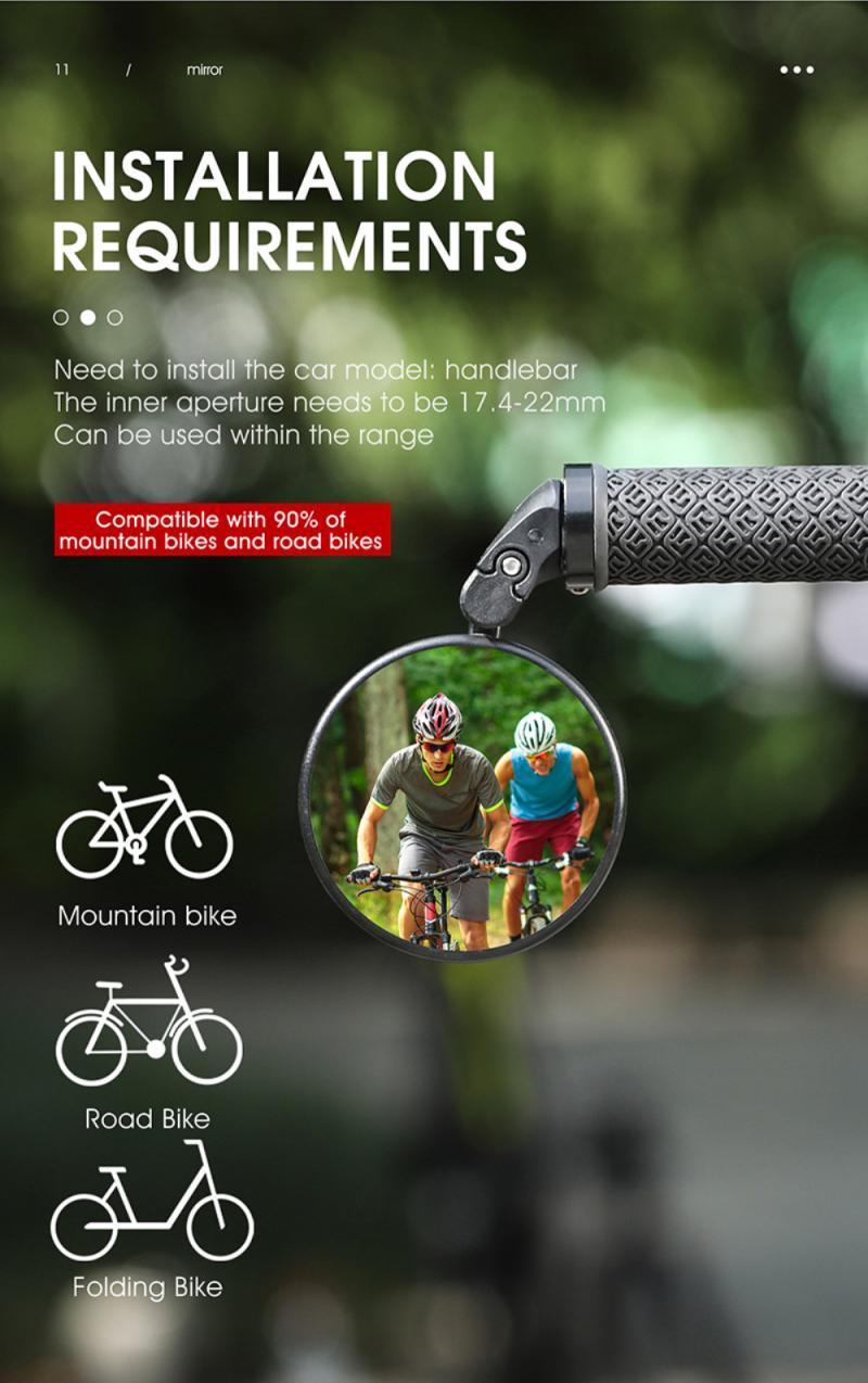 Circular Bar End Mirrors for bicycles