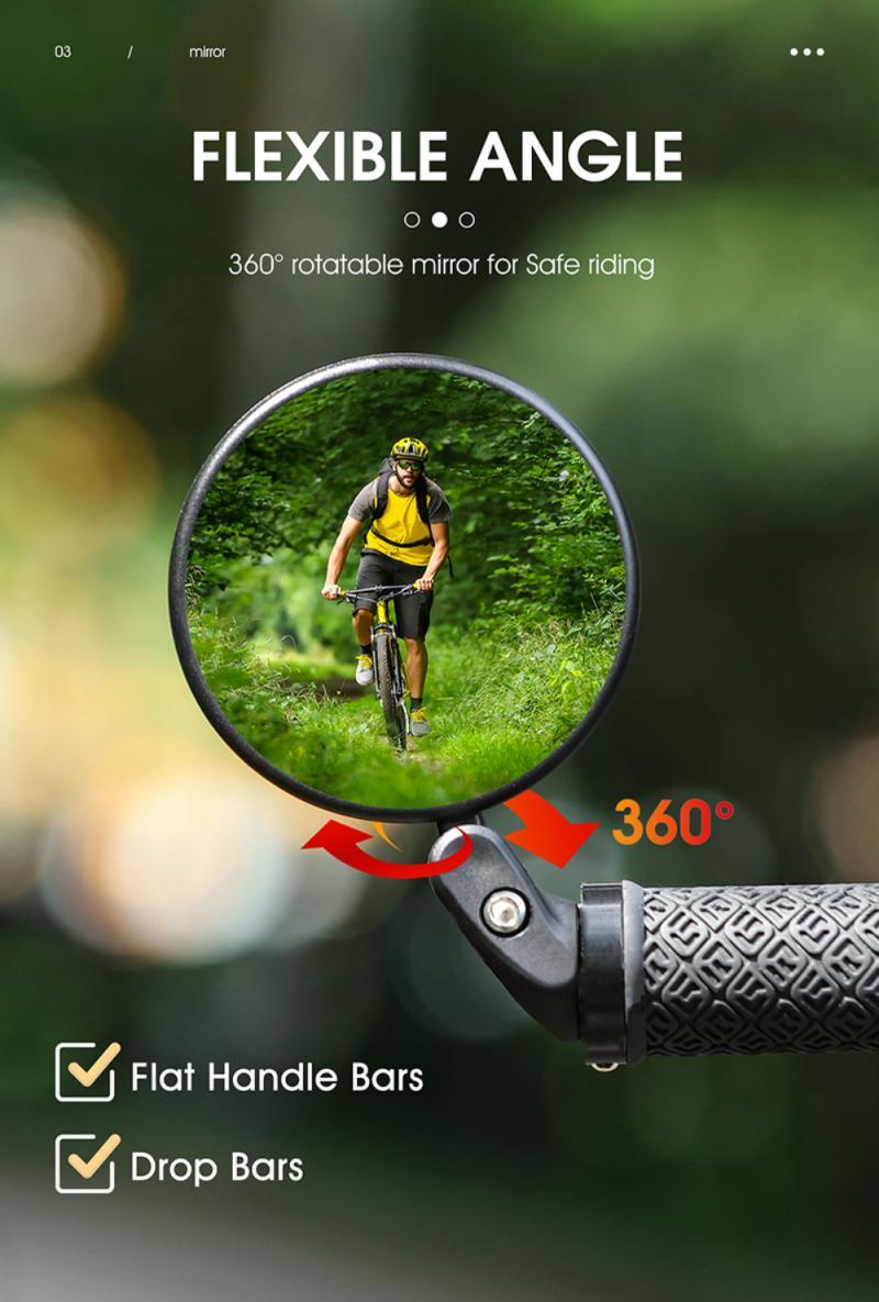 Circular Bar End Mirrors for bicycles